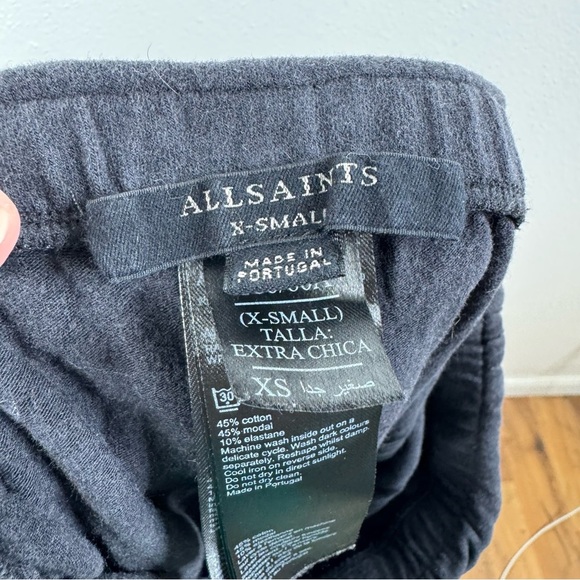 All Saints Slim Fit Leggings With Mini Skirt Overlay Size Xsmall - Picture 4 of 5